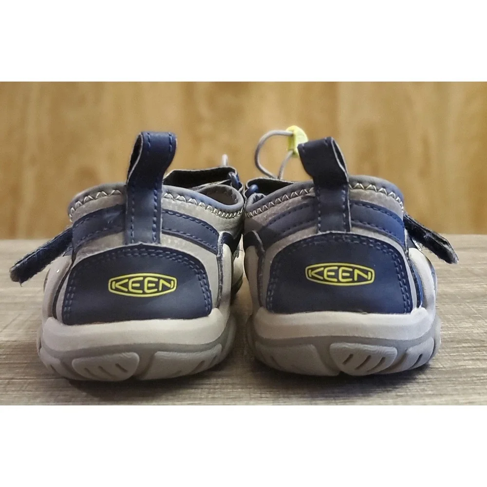 Keen Knotch Creek Hiking Water Shoes Youth Size 3 Navy Gray‎